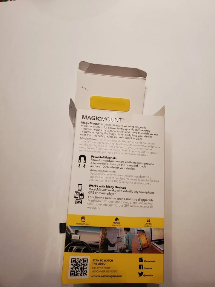 Celda de montaje en tablero, Pro Magnetic/ventana 360 giratoria abierta, dispositivos móviles Scosche Foto 4 de 4