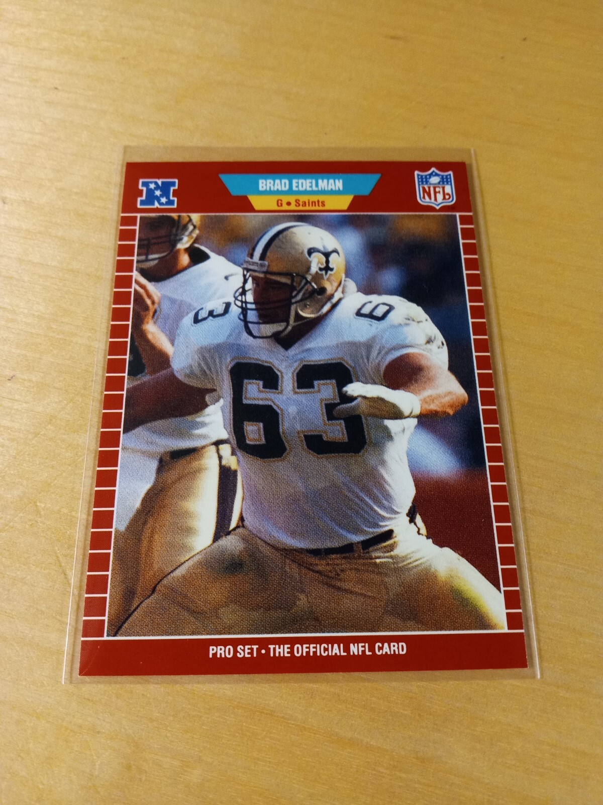 1989 Pro Set #264 BRAD EDELMAN NEW ORLEANS SAINTS Football Card, Guard ...
