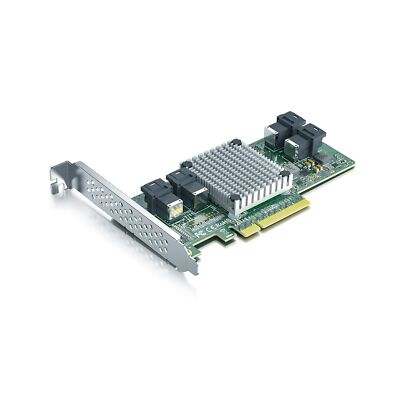 PCIe Switch Adapter for U.2 SSD (PEX Controller), PCIe X8 to 4 SAS SFF-8643 c...