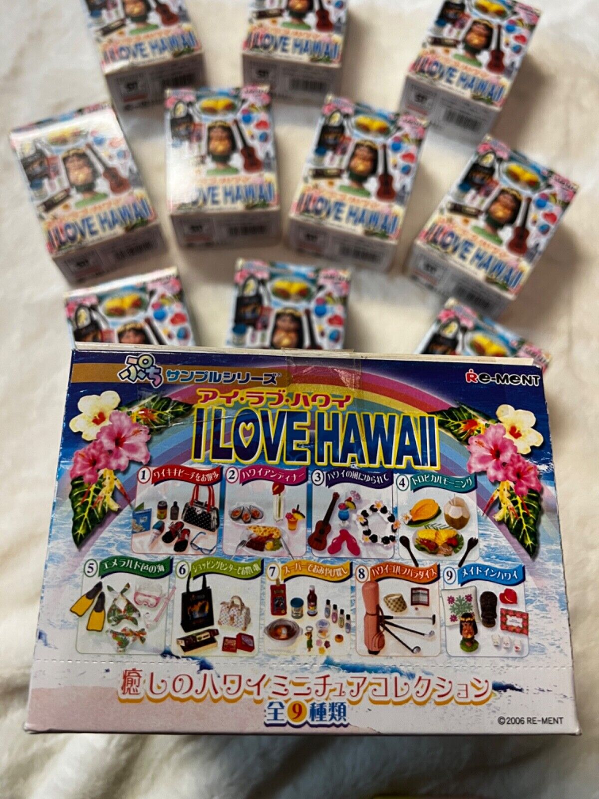 Re-Ment I Love Hawaii Miniature Doll House Accessories Sets 1-2