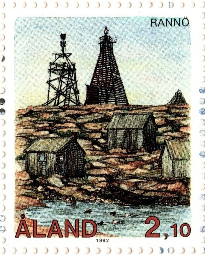 FINLAND 1992 ALAND ISLAND LIGHTHOUSES BOOKLET FOUR STAMPS MNH - Image 2 of 4