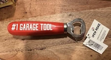 NEW “ #1 GARAGE TOOL “ Bottle opener, Wood red handle Open Road  Dad Man Cave