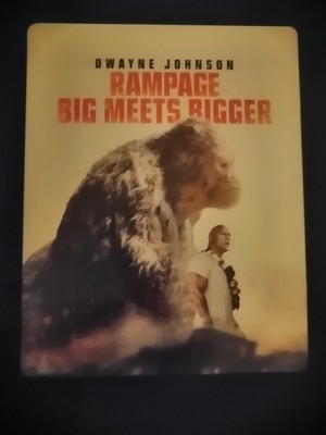 RAMPAGE - Big Meets Bigger STEELBOOK  4K UHD HDR + Bluray DWAYNE JOHNSON