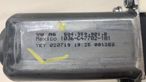 2019-2021 VOLKSWAGEN JETTA FRONT LEFT DOOR WINDOW MOTOR REGULATOR OEM - Picture 6 of 7