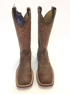 Tony Lama Brown Square Toe Boots 