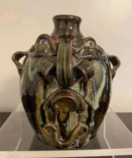 RARE Michael Ball Pottery Face Jug Vase - Excellent Condition 