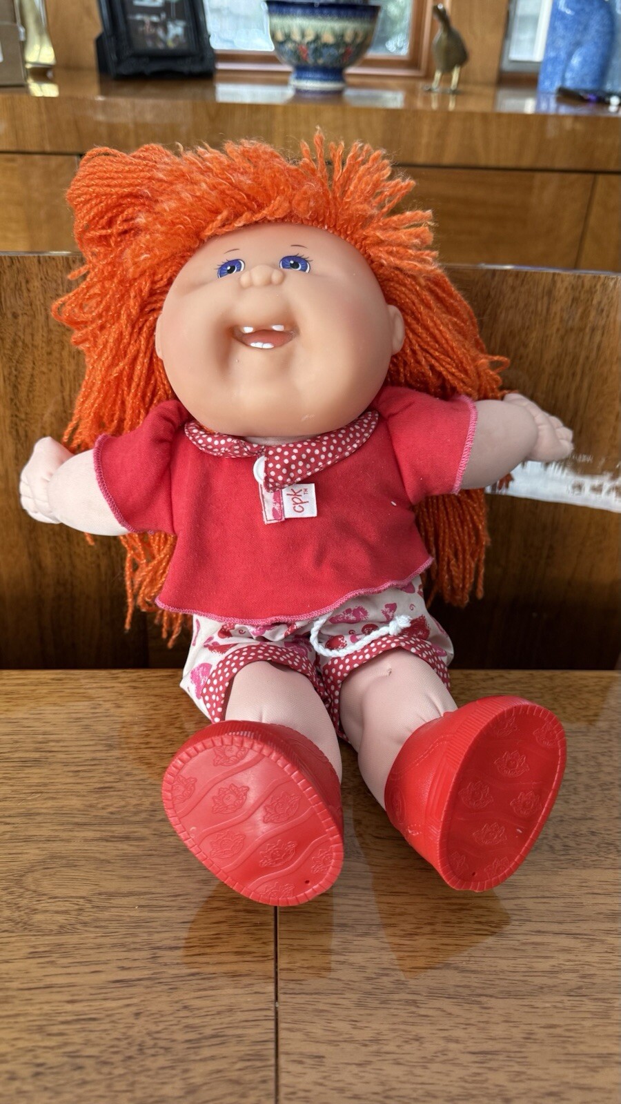 1990s Cabbage Patch Kid with Red Hair Vintage Doll