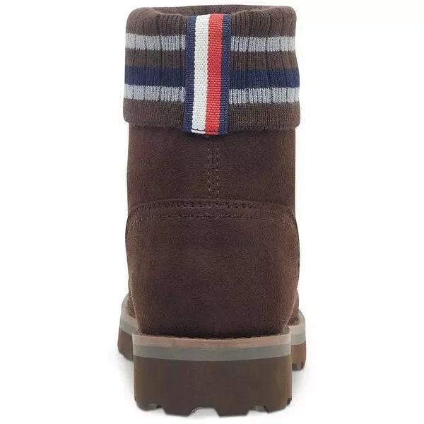 110 Tommy Hilfiger Womens Pasilla Closed Toe Ankle Fashion Boots Dark Brown 7 M