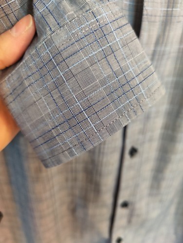 Tasso Elba Mens Shirt Size XL Blue Check Plaid Polo EUC - Picture 4 of 7