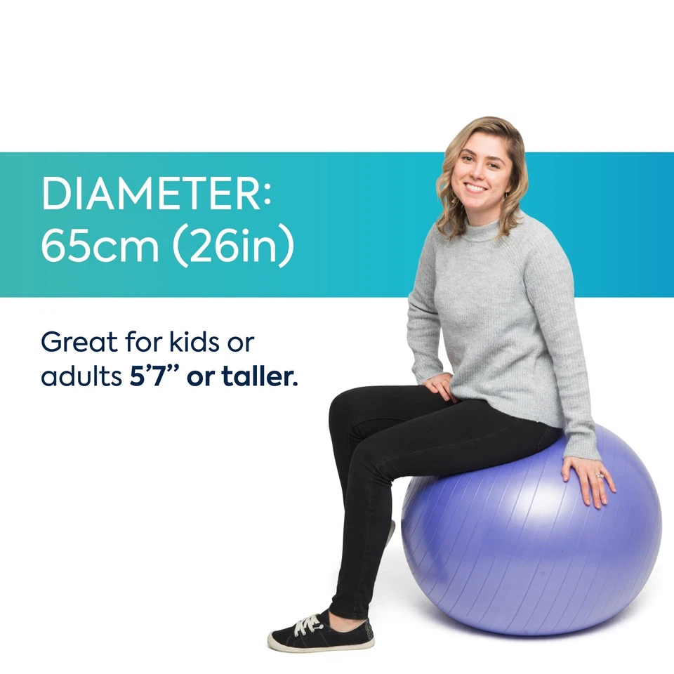 Bola de equilibrio Bouncyband - Crea asientos flexibles para mejorar el enfoque en la escuela,... Foto 2 de 4