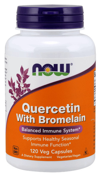 Now Foods Quercetin Mit Bromelain - 120 Vegane Kapseln-image