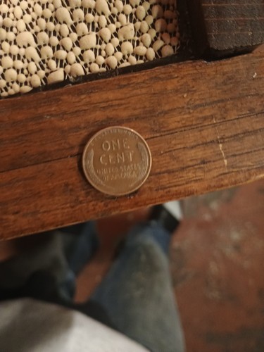 1957 D Lincoln Wheat Penny D Mint Mark, One Cent Coin, Rim Error "L" In Liberty - Picture 2 of 2