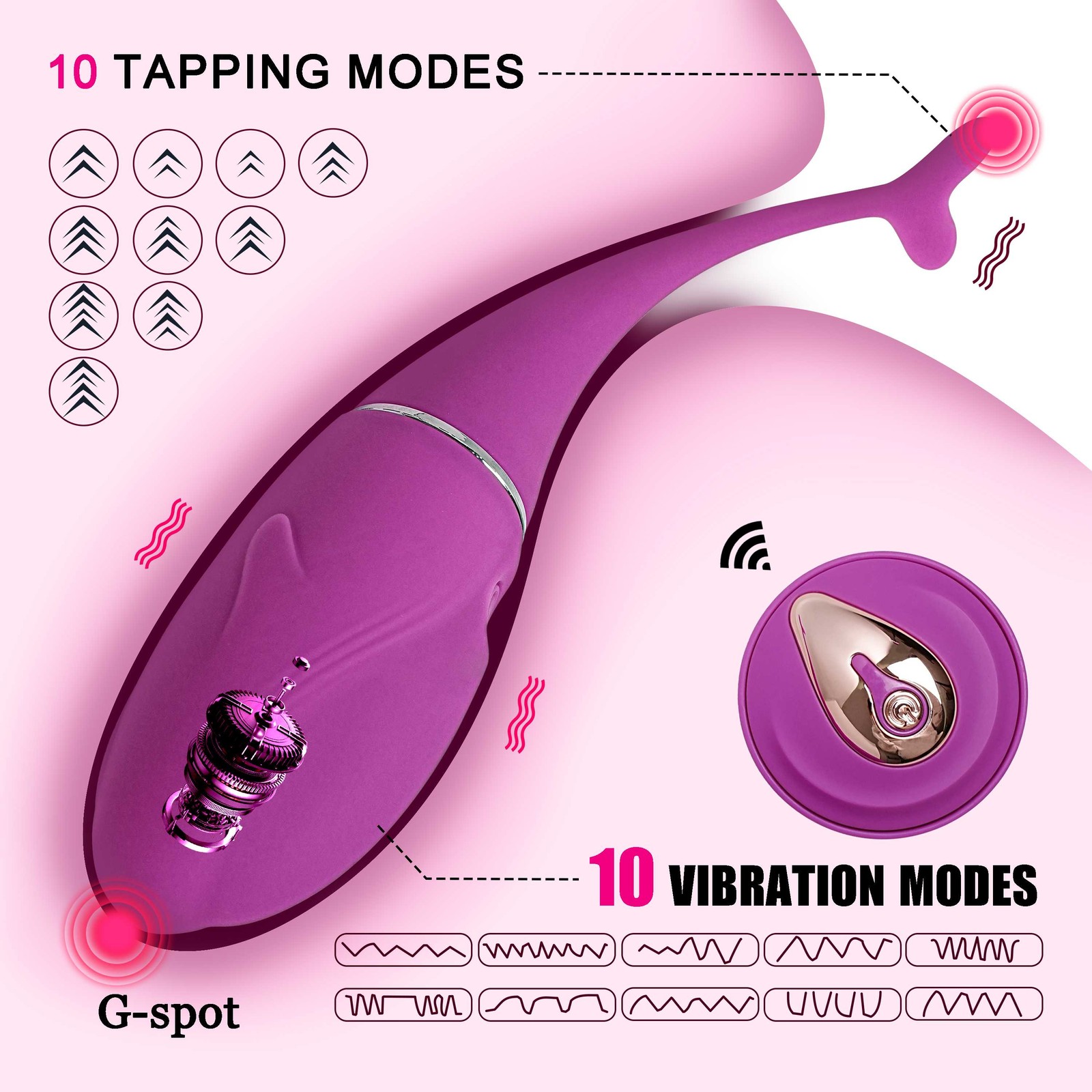 Vibro -Ei Mit Fernbedienung Vibrator Sexspielzeug Stimulation Vibrationsei
