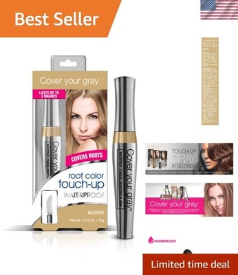 0.53 Oz Waterproof Root Touch-Up: Quick & Easy Light Brown/Blonde Gray Coverage