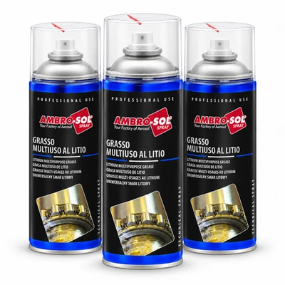 LITHIUM SPRÜHFETT 3x 400ml Wälzlagerfett Schmierfett Fettspray Lithiumfett - Bild 1 von 4