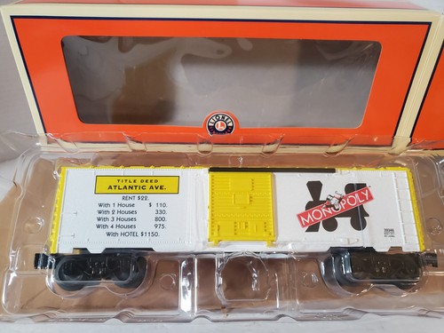 Lionel 6-39346 Atlantic Avenue Monopoly Boxcar Nuevo OB Construido 2011 Calibre O | Condition: New
