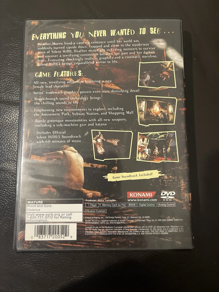 Silent Hill 3 Black Label CIB with Soundtrack for PS2 CLEAN!!!!! - Image 2 of 4