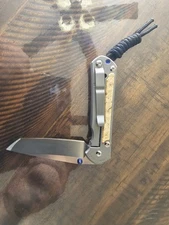 Chris Reeve Knives Small Sebenza 31 - Tanto / Box Elder Inlay / CPM-Magnacut Ste