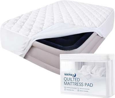 Queen Mattress Pad Thick Quilted Mattress Topper, Air Mattress Cover, Super Soft