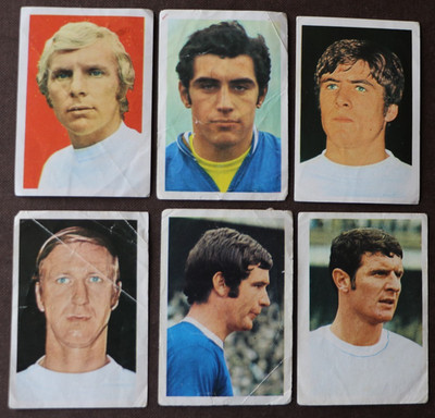 Mexiko 70 WM Fußball Stars 5 x England F K S Sticker Karten plus Extra