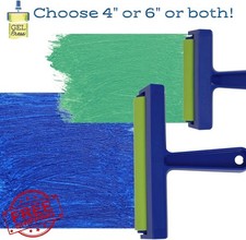 Gel Press Rubber Brayer 6 Inch Blue Green Printmaking Paper Crafts