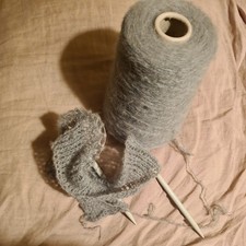 250g Flauschige Alpaka Wolle EMMY 8.000 grau 50% Baby Alpaca 25% Merino