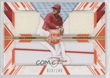 2019 Panini Elite Extra Edition Triple Silhouettes Orange 26/149 JoJo Romero 0x1