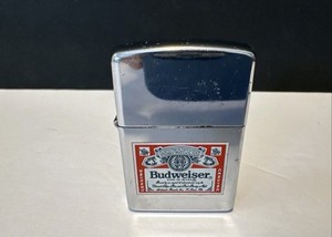Vintage 1999 Zippo Lighter Budweiser Beer Preowned Used/ Not Working