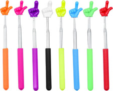 Juego de 8 punteros telescopicos retractiles para dedos mini para clase colores