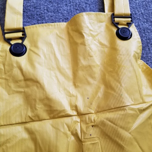 River City 600BP Small Yellow Waterproof Rain Bib Overall Pants Rainwear-SPOTS* - Picture 5 of 17