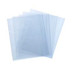 100 Pcs 14x10 Inch Shrink Wrap Bags Blue Clear Heat Shrink Wrap for DIY