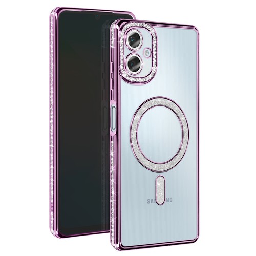 Avizar Elegant Diamond Case for Galaxy A06 , Purple