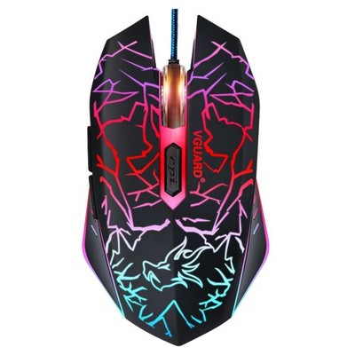 VGUARD Kabelgebundene Gaming Maus 3600 DPI Optischer Sensor RGB Hintergrundbeleuchtung Ergonomisch USB PC