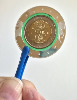 Italien 2 EURO MÜNZE 2026 " Pinocchio" im  grünen POLYMER-RING unz. - Bild 1 von 3
