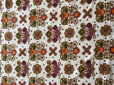 1x Vorhang  Dekoplus Gloria Stoff Vintage  Folklore  117 cm B x 160  cm L