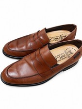 Mephisto Air-Jet Dario Penny Loafer Mens 10.5 /44.5 Brown/Tan Leather Shoes DB3