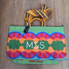 BNWT Marks & Spencer X YINKA ILORI Large Canvas Tote Shopper Bag limited ed. M&S