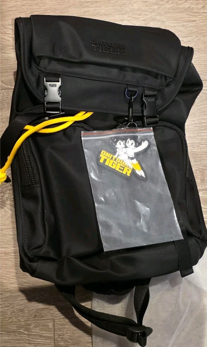 Onitsuka Tiger Backpack Metal Buckle Black Colors - Astro Boy
