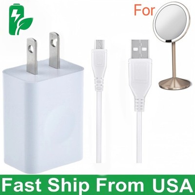 Charging Cord Cable For Simplehuman 5 inch & 8 inch Round Sensor Makeup Mirror