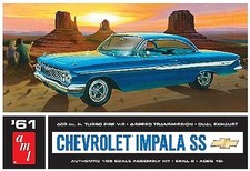 AMT 1961 Chevy Impala SS - Plastic Model Car Kit - 1/25 Scale - 1013-12