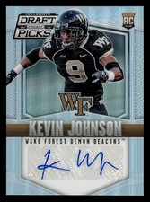 2015 Panini Prizm Draft Autographs Prizms #208 Kevin Johnson Auto RC Rookie Card. rookie card picture