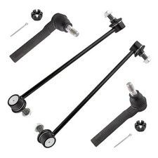  Set of 4 2x Front Sway Bar End Links  2x Front Outer Tie Rods Kit Front