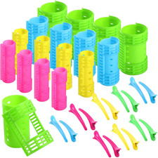 WILLBOND 65Pcs Hair Rollers with Clips for Women,Colorful