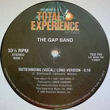 THE GAP BAND Outstanding 12" NEW VINYL Total Experience