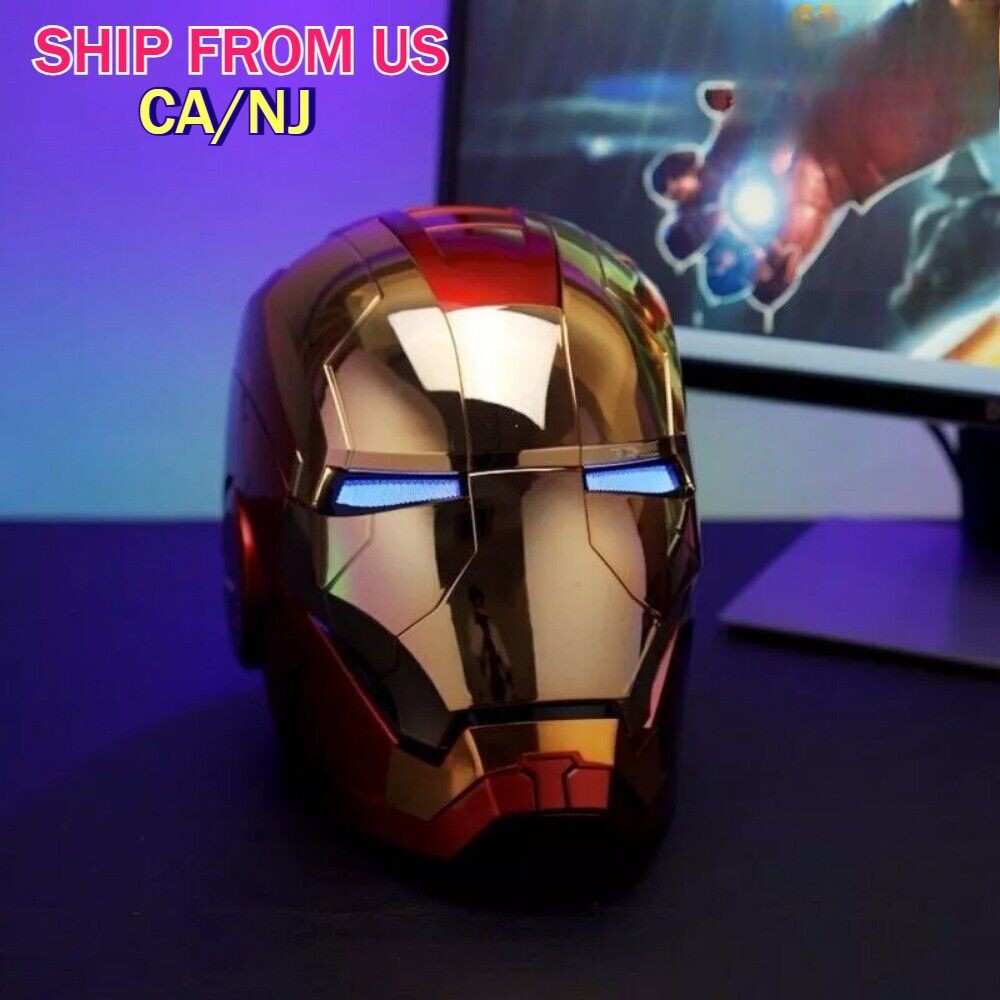 Iron Man 1:1 MK5 Jarvis Deformable Voice Control Wearable Helmet Christmas Mask