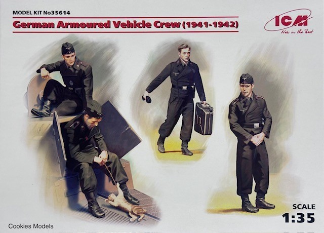 ICM German Armoured Vehicle Crew (1941-1942) 1/35 Scale Model Kit 35614