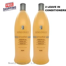 2 PACK Rusk Sensories Smoother Passionflower + Aloe Leave Conditioner 35 Oz