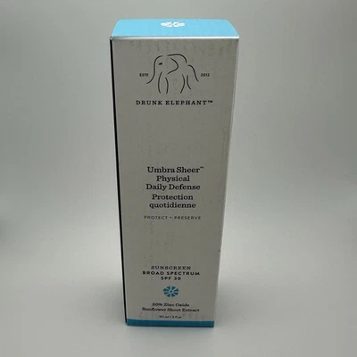Drunk Elephant Umbra Sheer Mineral Cream SPF 30 Sunscreen - 3oz /90ml