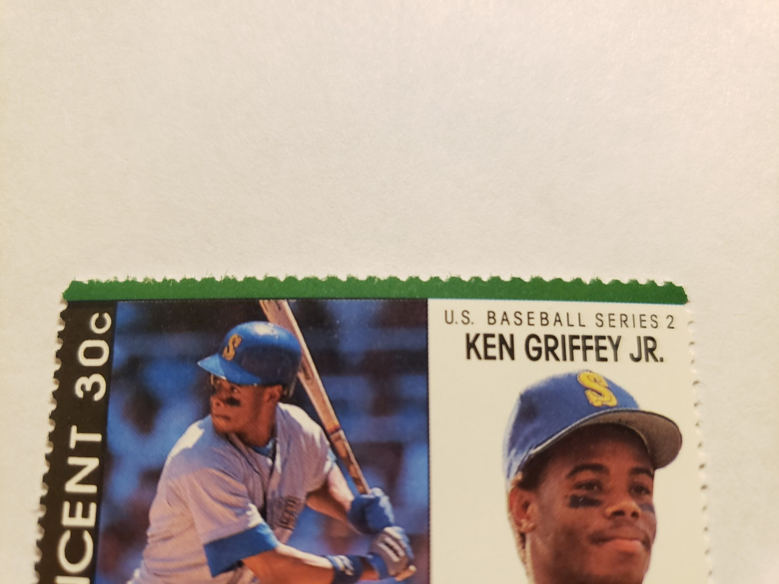 Ken Griffey Jr 1989 St. Vincent Stamps Series 2