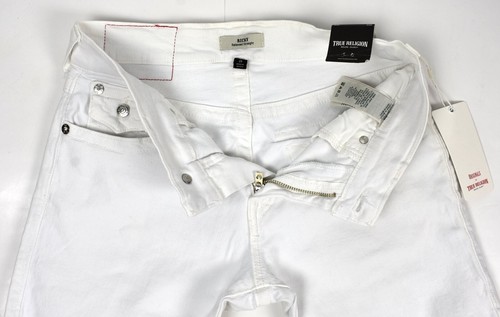True Religion Men's Ricky Optic White Relaxed Straight Jeans - 105444 Size 29x34 - Picture 6 of 7